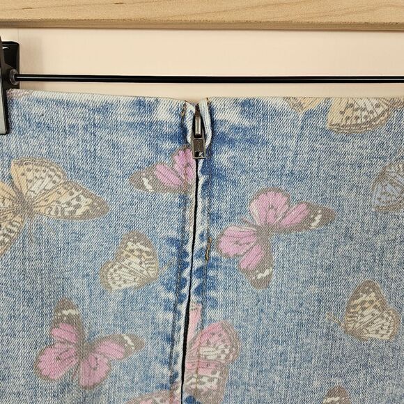 NWT No Boubdaries Seamed Denim Mini Skirt. Blue XXXL - Picture 9 of 12